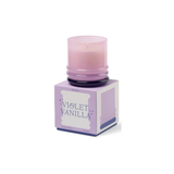Bougie Stacked Lavender and Dark Purple - Violet Vanilla | Fleux | 15