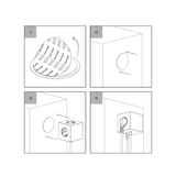 Multiprise square 1 avec USB-C 30W 1,8m - Opal White | Fleux | 13