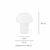 Lampe Missa - Verre Blanc | Fleux | 7