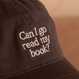 Casquette - Can I Go Read My Book - Marron Foncé | Fleux | 8