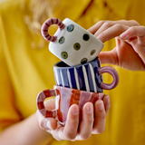 Tasse Nini - Bleu foncé Rayures | Fleux | 7