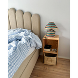 Lampe de Table - Rotin Rayures Brun Low | Fleux | 6