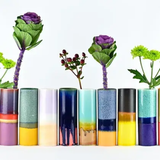 Vase Cylindre - Bleu foncé | Fleux | 7