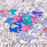 Poster géant à colorier - Kitty | Fleux | 9