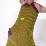 Chaussettes Unies Coton Peigné - Olive | Fleux | 7