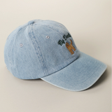 Casquette Baseball Denim Brodée - My Doodle | Fleux | 15