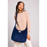 Sac hobo Claire - Velours Marine | Fleux | 7