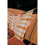 Serviette Vida - Carreaux Amber Blue 50 x 70 cm | Fleux | 7