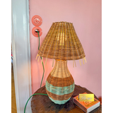 Lampe de Table - Rotin Rayures Brun Tall | Fleux | 6