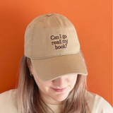 Casquette - Can I Go Read My Book - Sable | Fleux | 7