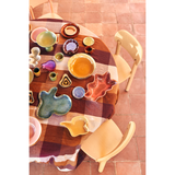 Nappe Vida Carreaux - Amber/Burgundy 140x220 cm | Fleux | 9