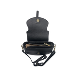 Sac bandoulière - Cuir Grainé Madelena Noir | Fleux | 7