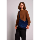 Sac hobo Claire - Velours Marine | Fleux | 9