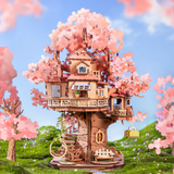 Kit Puzzle DIY Sakura Tree House | Fleux | 8
