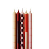 Set de 4 Bougies - Pattern reds and bordeaux | Fleux | 7