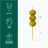 Lot de 6 bougies - Olive Cocktail Party | Fleux | 11