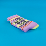 Chaussettes "I Like Books More Than People" | Fleux | 10