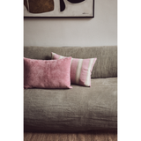 Coussin Tissé Rayé Blush - 60x40 cm | Fleux | 10