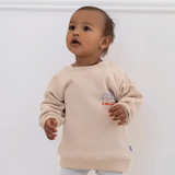 Sweatshirt Cacao Before Chaos Mini and Me Beige | Fleux | 5