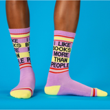 Chaussettes "I Like Books More Than People" | Fleux | 9
