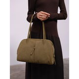 Sac Brooklyn Bag - Suede - Khaki | Fleux | 11