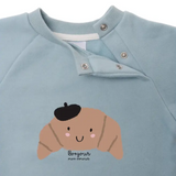 Sweatshirt Croissant Light Blue | Fleux | 5