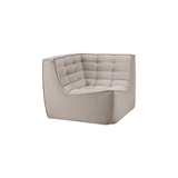 Module d'angle canapé N701 - écru tissu éco | Fleux | 9