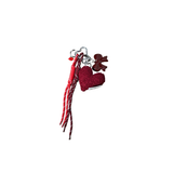 Porte-clés et bijou de sac - Cœur et Nœud Rouge | Fleux | 2