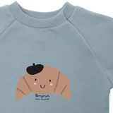Sweatshirt Croissant Light Blue | Fleux | 7