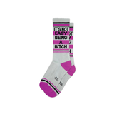 Chaussettes It's Not Easy Being Bitch Gym | Fleux | 6