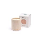 Bougie Céramique Striée Fleur d'Oranger - White | Fleux | 8
