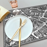 Set de table vinyle plan de Paris Turgot - Saint Germain | Fleux | 4