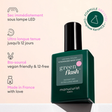 Semi-permanent LED Green Flash™ - Base Coat Vitaminée - 15 ml | Fleux | 10