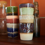 Set de 6 Mugs 70's Grounding en céramique | Fleux | 6