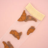 Transparent Croissant Socks | Fleux | 8