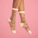 Transparent Croissant Socks | Fleux | 6