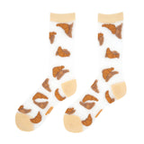 Transparent Croissant Socks | Fleux | 5