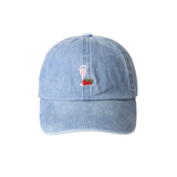 Casquette Broderie Verre de vin et Fraises | Fleux | 2