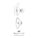 Applique murale Lisette - Grès chamotté ivoire | Fleux | 9