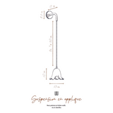 Suspension en applique Lili en Porcelaine émaillée | Fleux | 7
