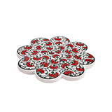 Dessous de Plat En Forme De Fleur - Rouge | Fleux | 3