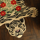 Tapis Floral Tigre blanc | Fleux | 9