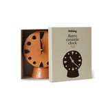 Retro ceramic clock - h 20.8 cm - Fishing | Fleux | 16
