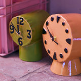 Retro ceramic clock - h 20.8 cm - Fishing | Fleux | 12