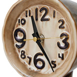 Retro ceramic clock - h 23.5 cm - Cream | Fleux | 11