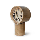 Retro ceramic clock - h 23.5 cm - Cream | Fleux | 12