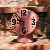 Retro ceramic clock - h 16.2 cm - Pink | Fleux | 9