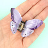Mini Butterfly Hair Clip - Mauve | Fleux | 10