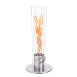 Cheminée / Feu de table Spin 900 - Ø 19 x 40.5 cm - Argent | Fleux | 4