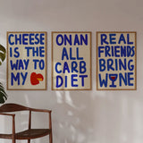 A3 Real Friends Bring Wine Poster | Fleux | 5